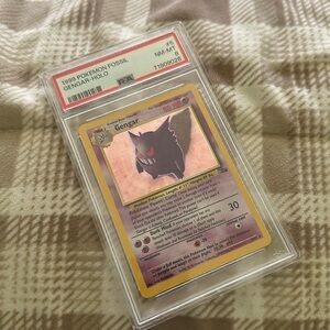 Gengar Holo 1999 Pokemon Fossil PSA Grade 8